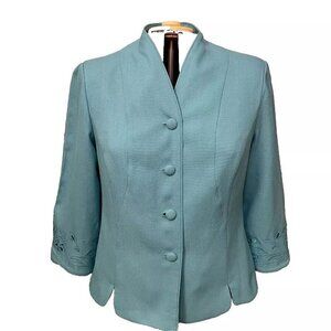 Koret. Size 14. Jacket or Top. Lined. Embroidered Sleeves. LC